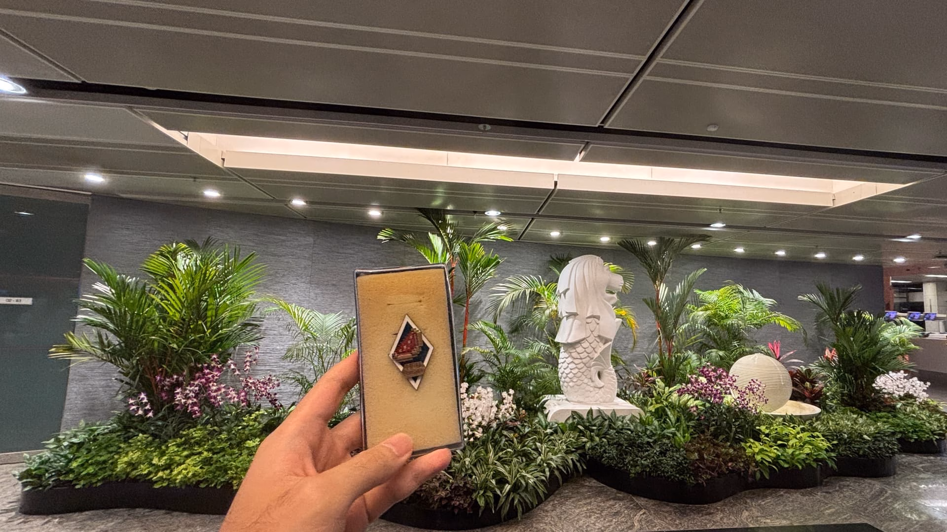 鱼尾狮,但是樟宜机场